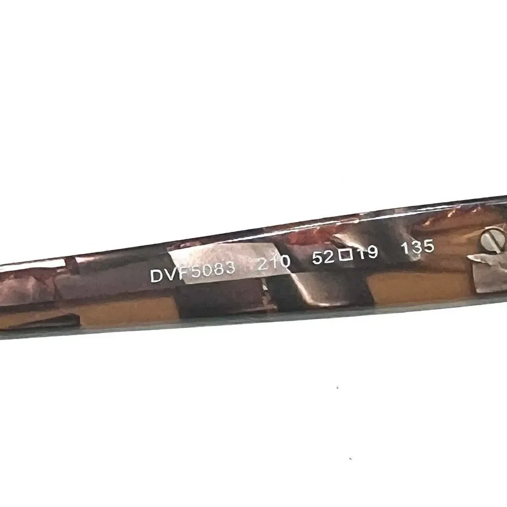 NEW Diane von Furstenberg DVF5083 210 Transparent Brown Eyeglass Frame 52-19-135